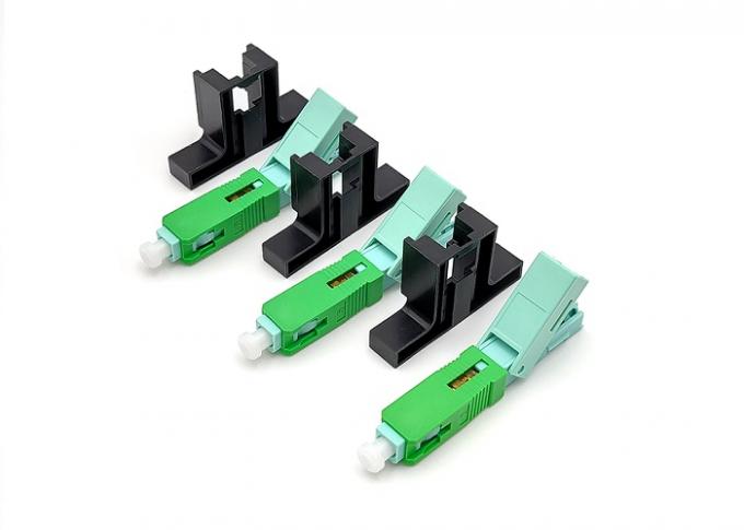 Single Mode SC APC Fiber Optic Fast Connectors 0.9mm 2mm 3mm 2