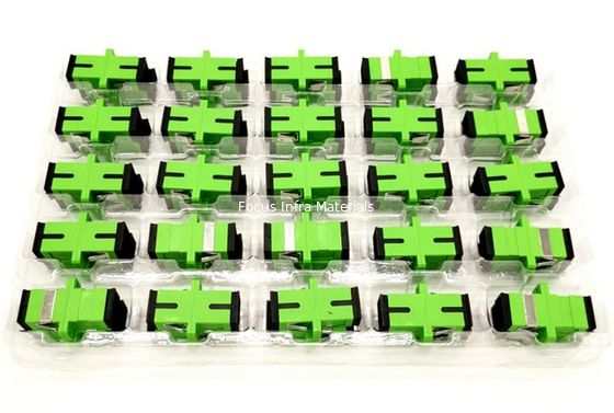 SC APC SM SX Fiber Optic Adapters Oxidation Proof Fiber Optic Couplers
