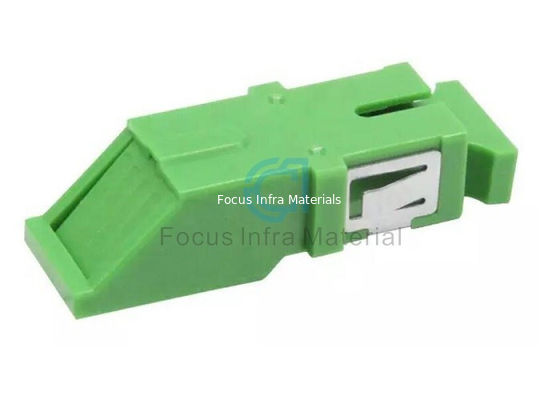 Single Mode Fiber Optic Adapters SC APC Adapter Flange Plate With Inner Side Shutter