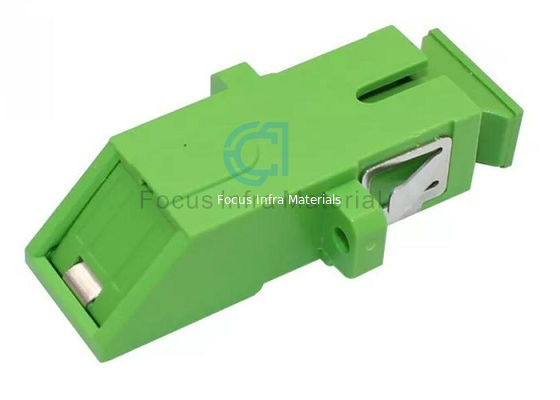 Single Mode Fiber Optic Adapters SC APC Adapter Flange Plate With Inner Side Shutter