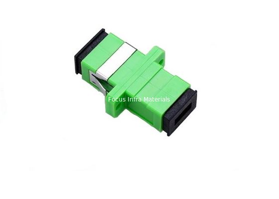 SC APC SX SM with Metal Clips with Flange Fiber Optic Adapter
