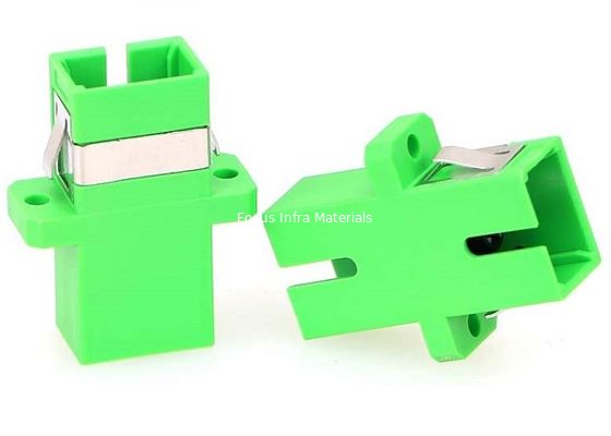 Green SM LC Fiber Optic Adapter SC APC Simplex 1000 Matings