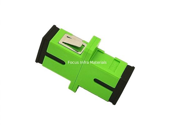 Green SM LC Fiber Optic Adapter SC APC Simplex 1000 Matings