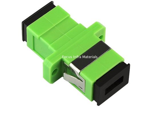 Green SM LC Fiber Optic Adapter SC APC Simplex 1000 Matings