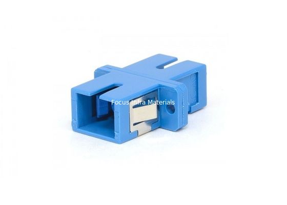 SC UPC SM SX with Flange With Metal Clips Fiber Optic Adapter