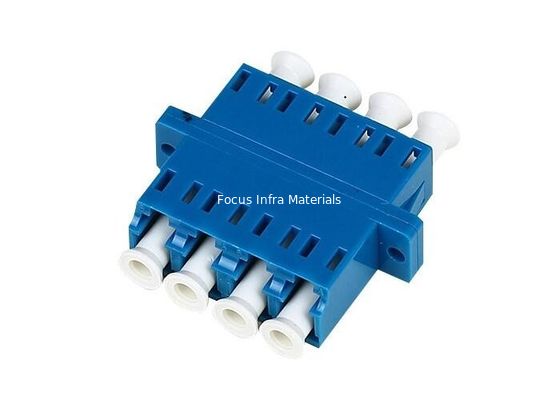 Quad Fiber Optic Adapters CATV Lc To Lc Coupler Fiber Connection