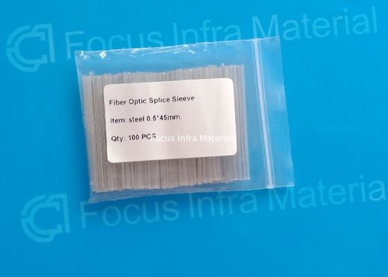 Dia 1.4mm 45mm Fiber Optic Protection Sleeve 250um Cable Protection