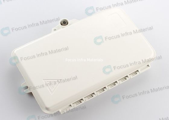 6 Core Wall Mount FTTH Fiber Optic Termination Box Indoor Outdoor