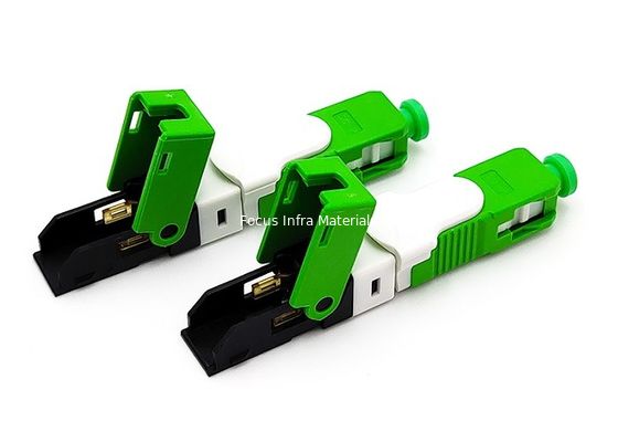 LSZH Fiber Optic Fast Connectors Data Center SC APC Quick Connector