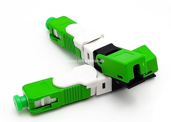 LSZH Fiber Optic Fast Connectors Data Center SC APC Quick Connector