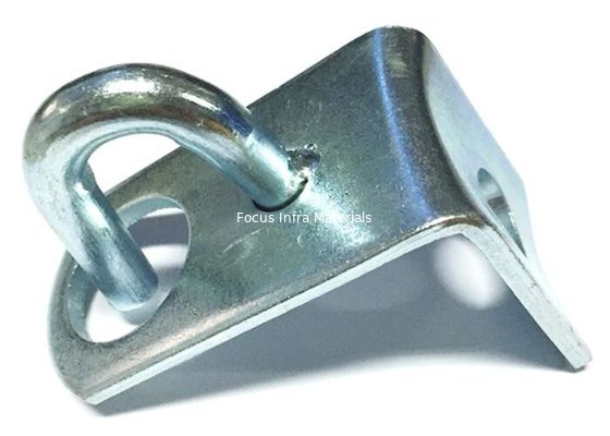 Fiber Optic FTTH Accessories Right Angle Metal Cable Clamp OEM