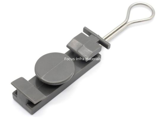 ABS Material Fix Drop Wire Clamp Black For FTTH Network Accessories
