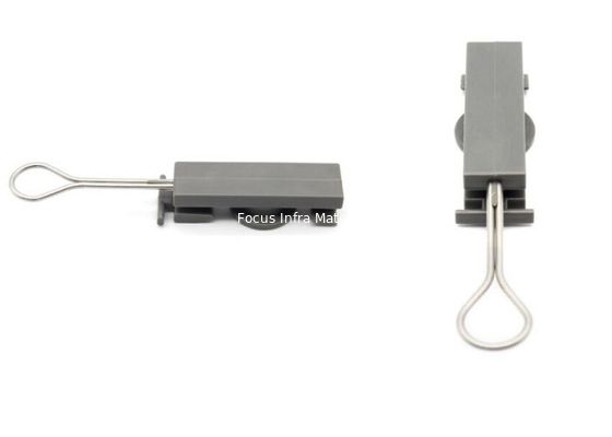 ABS Material Fix Drop Wire Clamp Black For FTTH Network Accessories